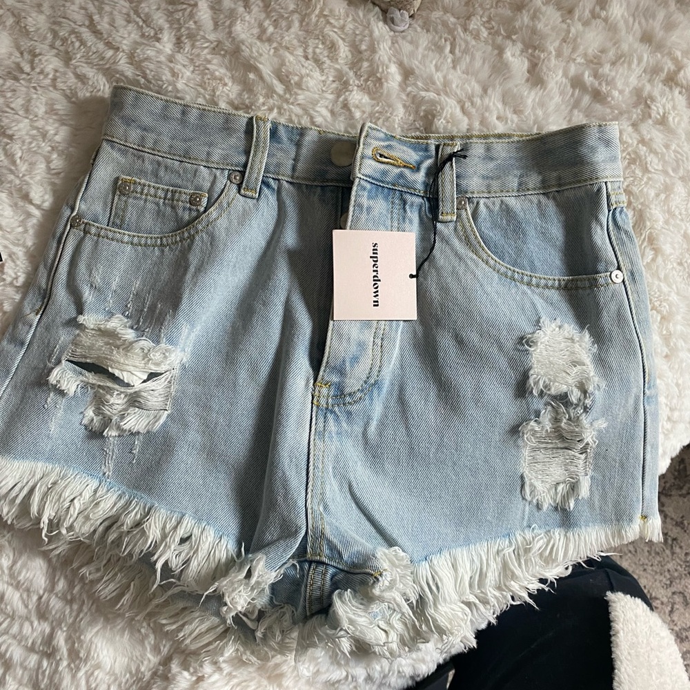 *NEW* SUPERDOWN HIGH WAISTED DENIM SHORTS